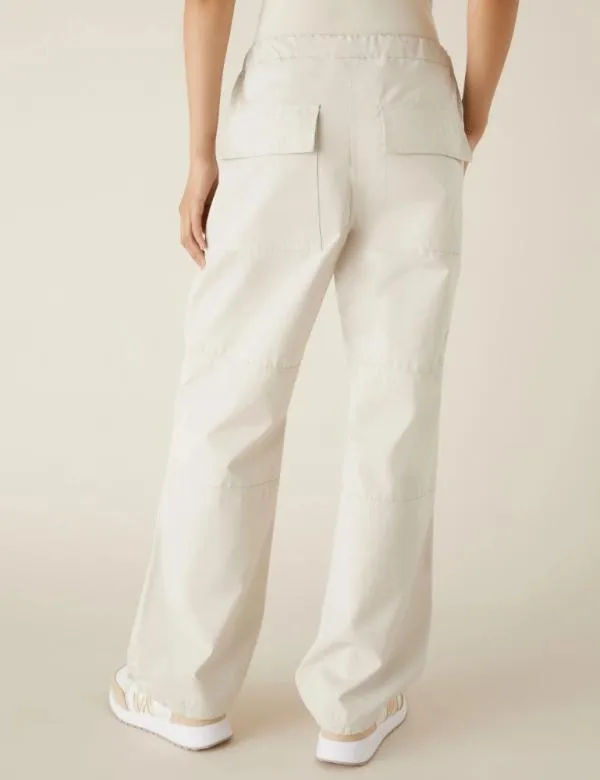 Marella Trousers Women Cotton Trousers Wool White