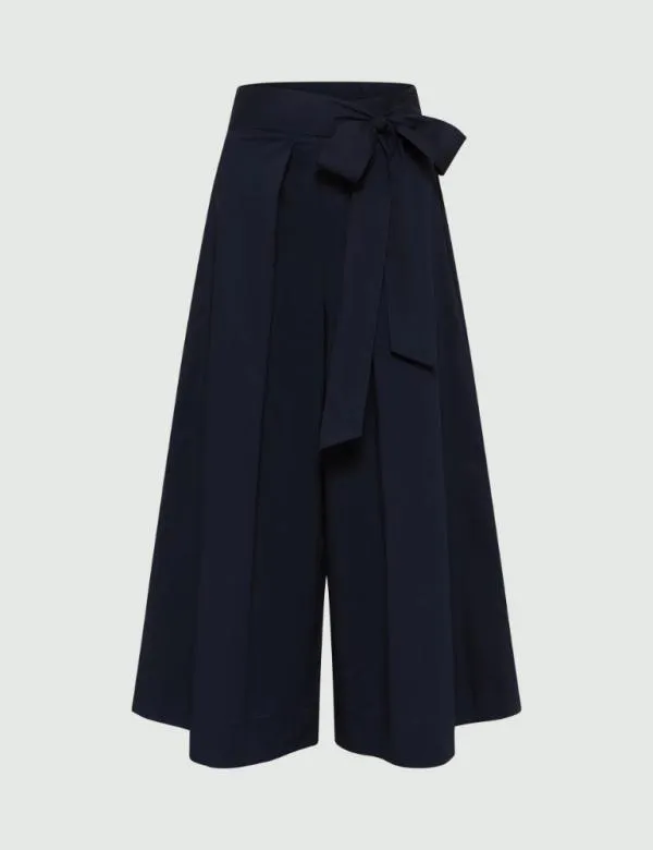 Marella Trousers Women Long Culottes Navy