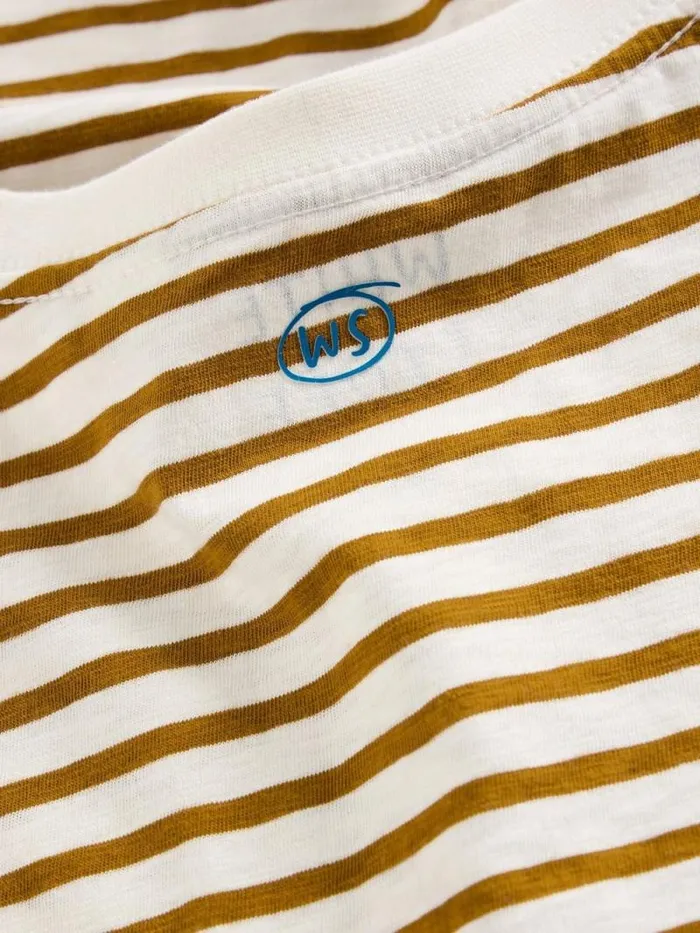 Men Abersoch Stripe Crew Neck Tee Natural Multi White Stuff TShirts Men Abersoch Stripe Crew Neck Tee Natural Multi White Stuff TShirts