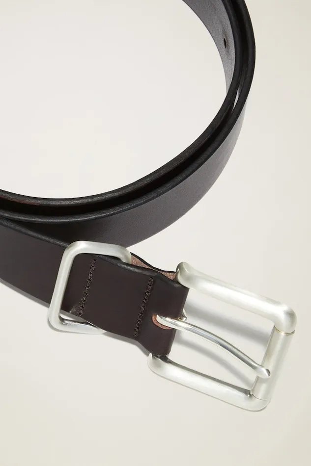 Men Bonobos Belts Men039s Leather Jeans Belt Brown With Brushed Nickel