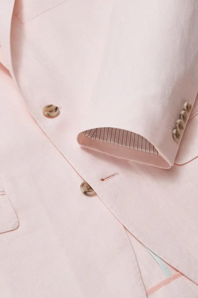 Men Bonobos Blazers and Sport Coats Effortlessly Refined Bonobos Jetsetter Unconstructed Blazer Pink Herringbone Men Bonobos Blazers and Sport Coats Effortlessly Refined Bonobos Jetsetter Unconstructed Blazer Pink Herringbone