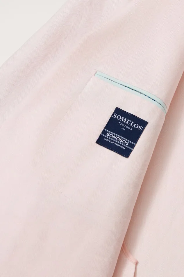 Men Bonobos Blazers and Sport Coats Effortlessly Refined Bonobos Jetsetter Unconstructed Blazer Pink Herringbone Men Bonobos Blazers and Sport Coats Effortlessly Refined Bonobos Jetsetter Unconstructed Blazer Pink Herringbone