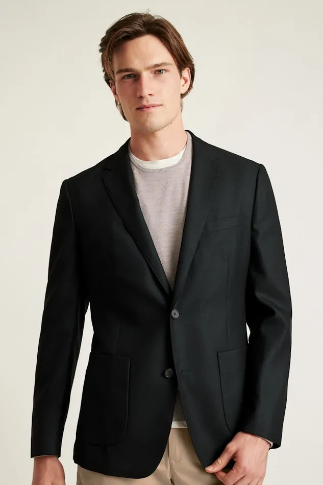 Men Bonobos Blazers and Sport Coats Unconstructed Italian Wool Blazer Black Men Bonobos Blazers and Sport Coats Unconstructed Italian Wool Blazer Black