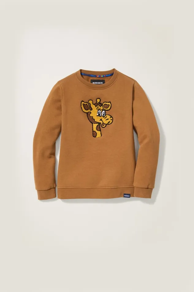 Men Bonobos Crew and VNeck Sweaters Geoffrey Kids Supersoft Crew Teddy Brown Men Bonobos Crew and VNeck Sweaters Geoffrey Kids Supersoft Crew Teddy Brown
