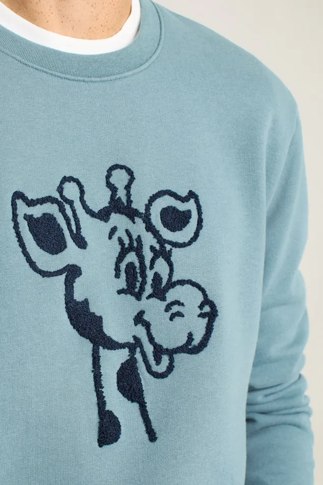 Men Bonobos Crew and VNeck Sweaters Geoffrey Supersoft Crew Kazoo Blue Men Bonobos Crew and VNeck Sweaters Geoffrey Supersoft Crew Kazoo Blue