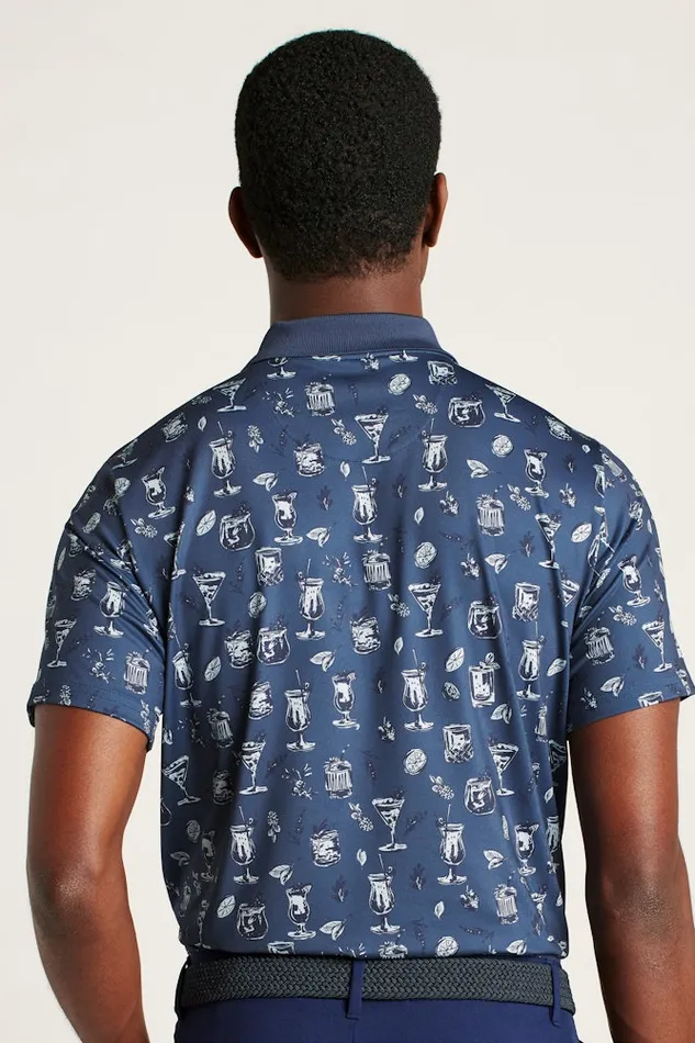 Men Bonobos Golf Polos and Tops The Performance Golf Polo Shirt Solid and Striped Navy Tiki Bar Men Bonobos Golf Polos and Tops The Performance Golf Polo Shirt Solid and Striped Navy Tiki Bar