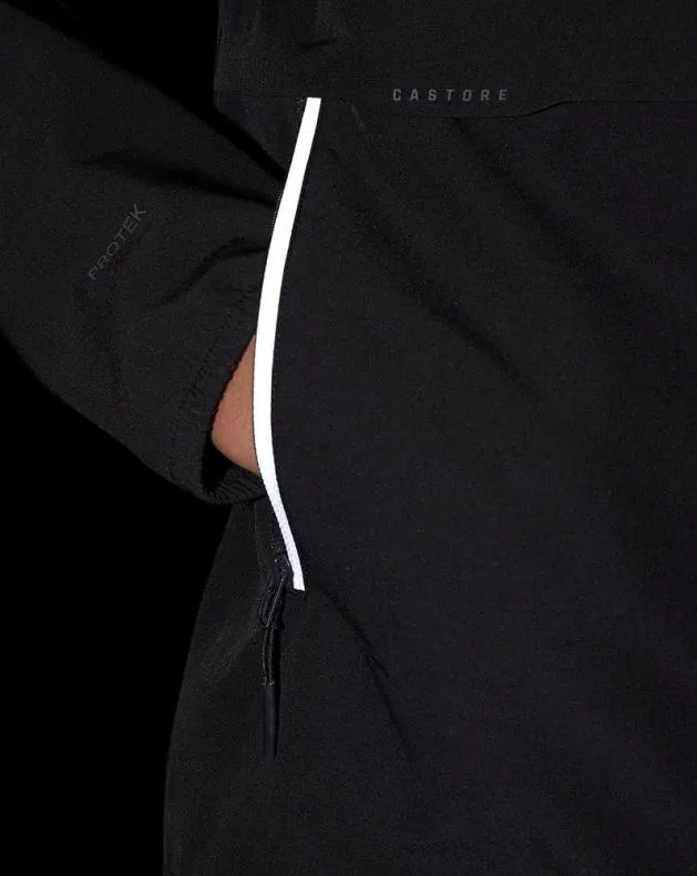 Men Castore Jackets Flex Long Sleeve Woven Jacket 8211 Black