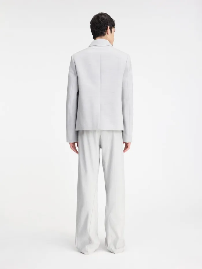 Men Coats and Jackets JACQUEMUS The Giacca Jacket Light Grey Men Coats and Jackets JACQUEMUS The Giacca Jacket Light Grey
