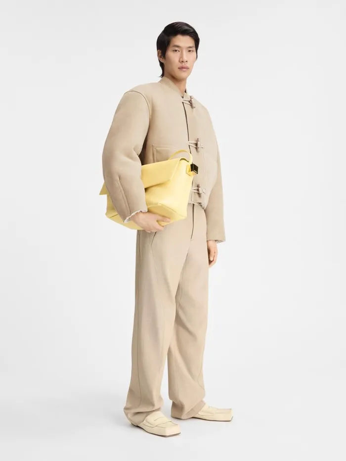 Men Coats and Jackets JACQUEMUS The Telo Jacket Light Beige Men Coats and Jackets JACQUEMUS The Telo Jacket Light Beige