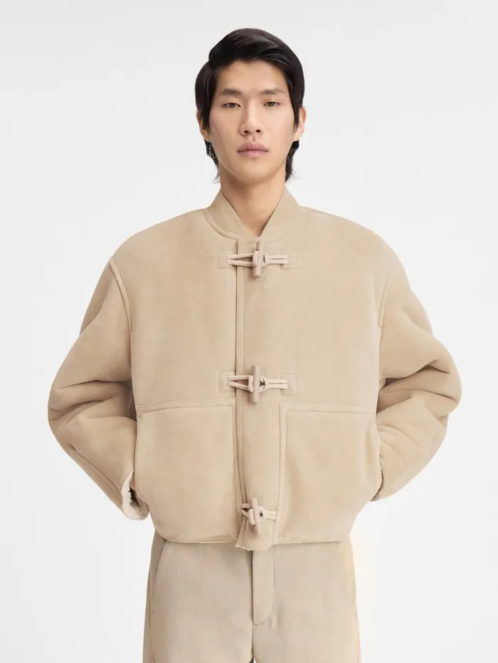 Men Coats and Jackets JACQUEMUS The Telo Jacket Light Beige Men Coats and Jackets JACQUEMUS The Telo Jacket Light Beige