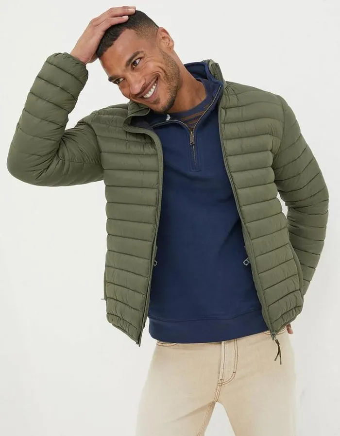Men FatFace Men039s Sale Dartmouth Puffer Jacket Khaki Green