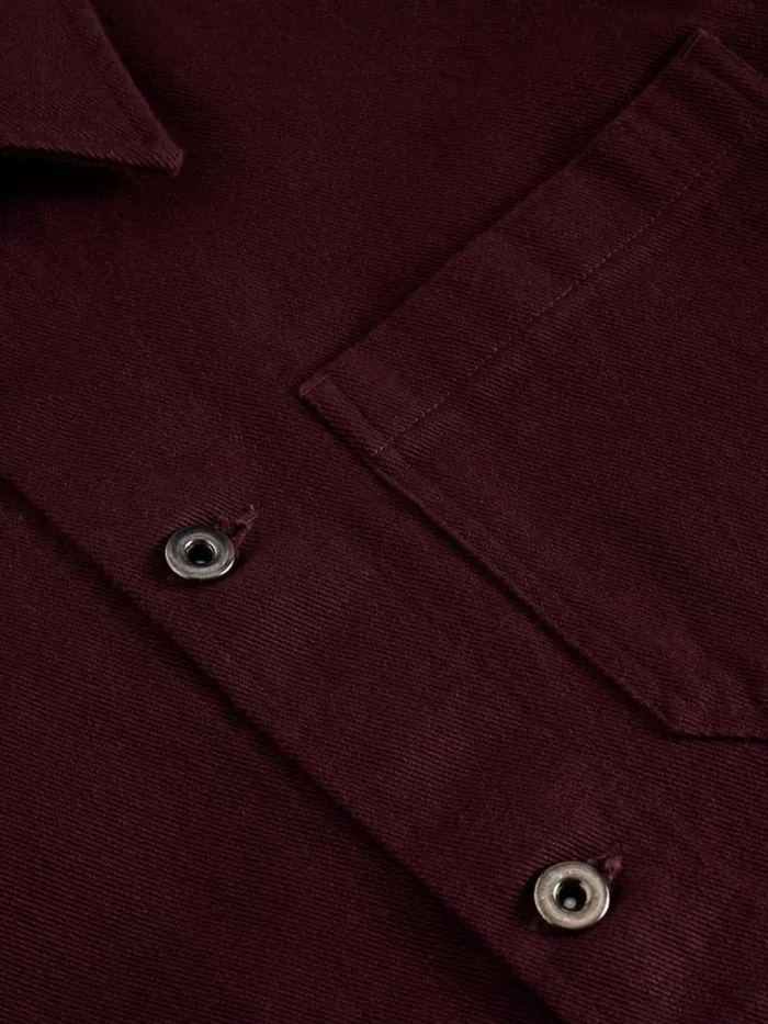 Men Kynman Workwear Cotton Jacket Dk Plum White Stuff Coats and Jackets Men Kynman Workwear Cotton Jacket Dk Plum White Stuff Coats and Jackets