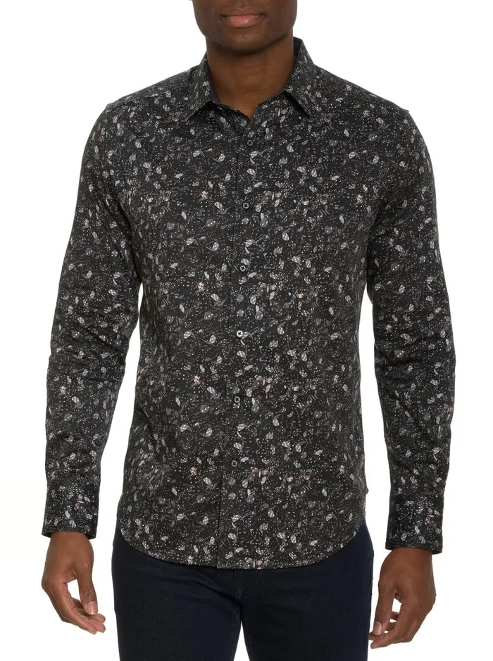 Men Long Sleeve Button Down Shirts Robert Graham CASINO LONG SLEEVE BUTTON DOWN SHIRT Black Men Long Sleeve Button Down Shirts Robert Graham CASINO LONG SLEEVE BUTTON DOWN SHIRT Black