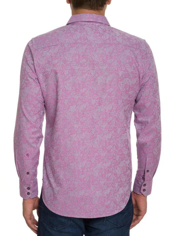 Men Long Sleeve Button Down Shirts Robert Graham ELECTRIC SLIDE LONG SLEEVE BUTTON DOWN SHIRT Grey