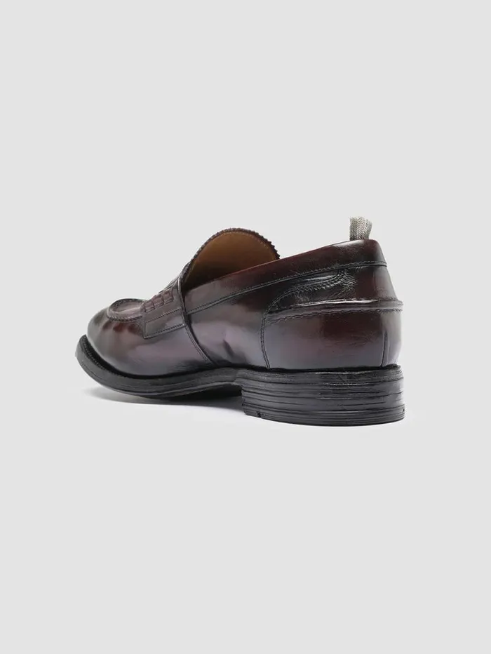 Men Officine Creative Footwear BALANCE 011 Burgundy Leather Penny Loafers Men Officine Creative Footwear BALANCE 011 Burgundy Leather Penny Loafers