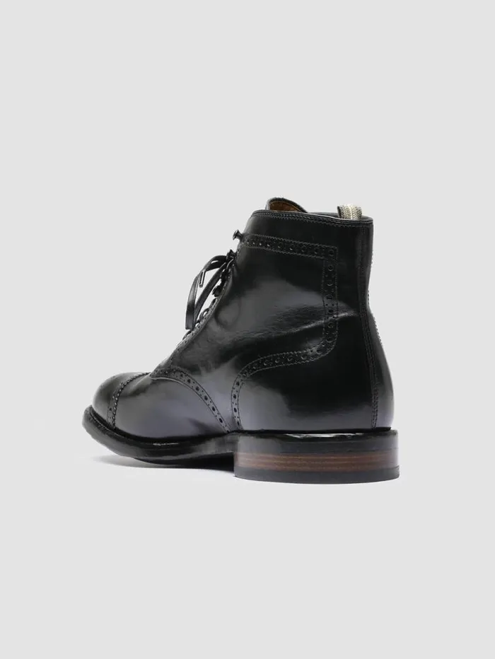 Men Officine Creative Footwear TEMPLE 004 Black Leather Ankle Boots Men Officine Creative Footwear TEMPLE 004 Black Leather Ankle Boots