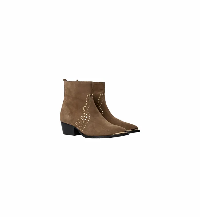 MMAmos Suede Trock Boot Dark Beige Shoes MOS MOSH Women MMAmos Suede Trock Boot Dark Beige Shoes MOS MOSH Women