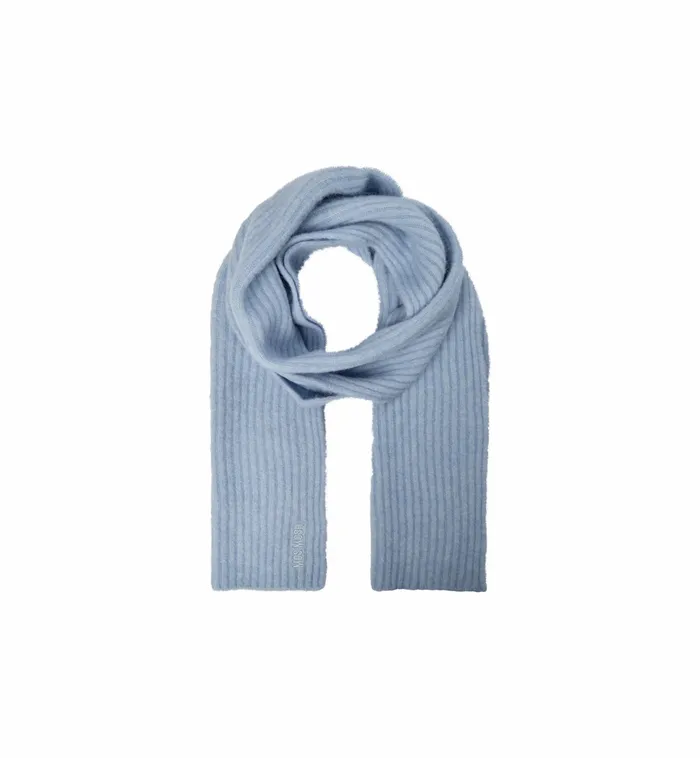 MOS MOSH MMLora Knit Scarf Cashmere Blue Women Accessories MOS MOSH MMLora Knit Scarf Cashmere Blue Women Accessories