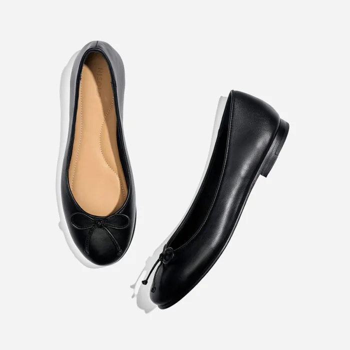 Nisolo Flats and Slip Ons Women Bea GoTo Ballet Flat Black Nisolo Flats and Slip Ons Women Bea GoTo Ballet Flat Black