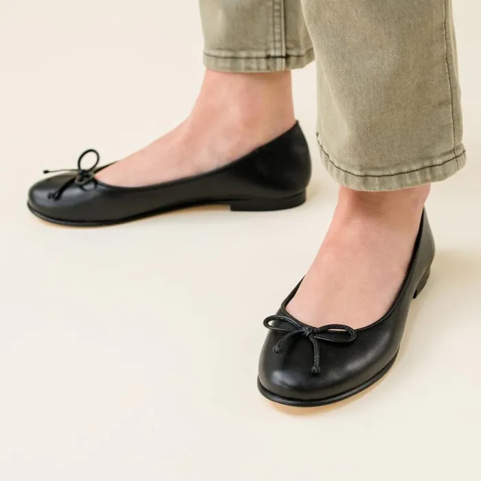 Nisolo Flats and Slip Ons Women Bea GoTo Ballet Flat Black Nisolo Flats and Slip Ons Women Bea GoTo Ballet Flat Black