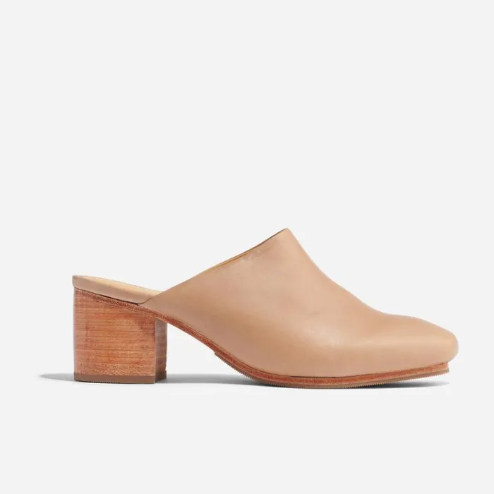 Nisolo Heels Women AllDay Heeled Mule Almond