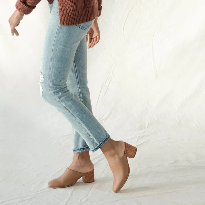 Nisolo Heels Women AllDay Heeled Mule Almond