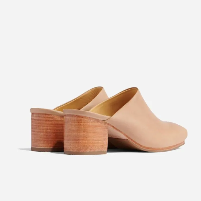 Nisolo Heels Women AllDay Heeled Mule Almond