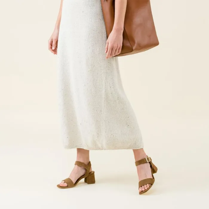 Nisolo Sandals Women Stella GoTo Block Heel Sandal Taupe Suede Nisolo Sandals Women Stella GoTo Block Heel Sandal Taupe Suede