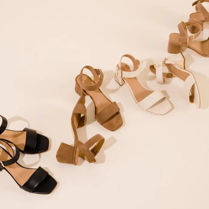 Nisolo Sandals Women Stella GoTo Block Heel Sandal Taupe Suede Nisolo Sandals Women Stella GoTo Block Heel Sandal Taupe Suede
