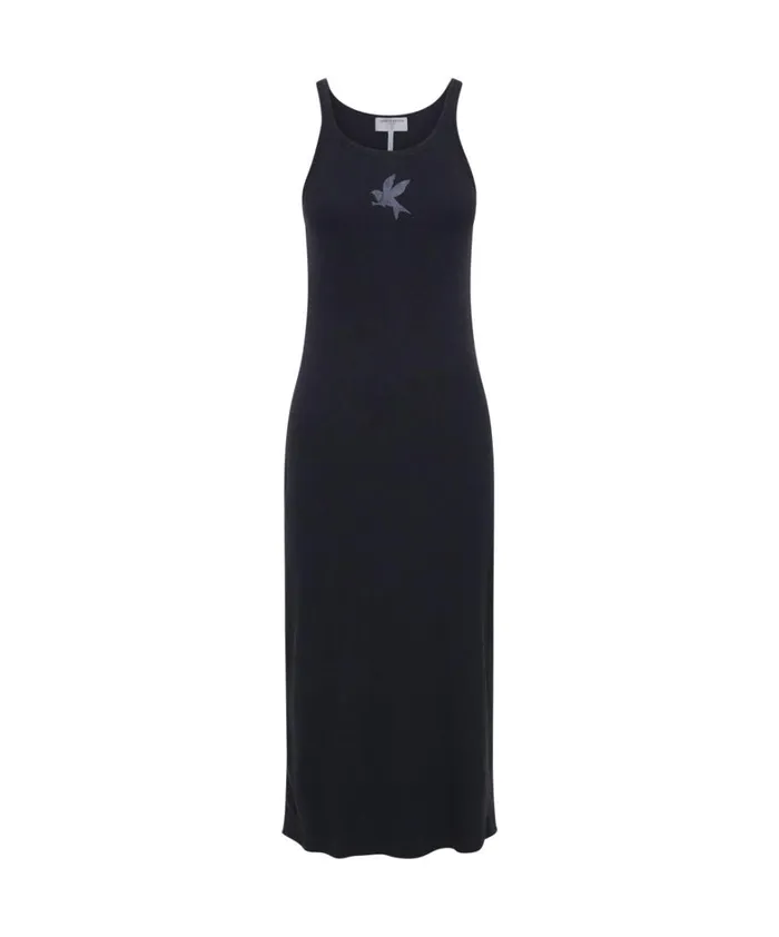 One Teaspoon Midi and Maxi Dresses WASHED BLACK ONE TEASPOON RIB SINGLET DRESS 8211 Women One Teaspoon Midi and Maxi Dresses WASHED BLACK ONE TEASPOON RIB SINGLET DRESS 8211 Women