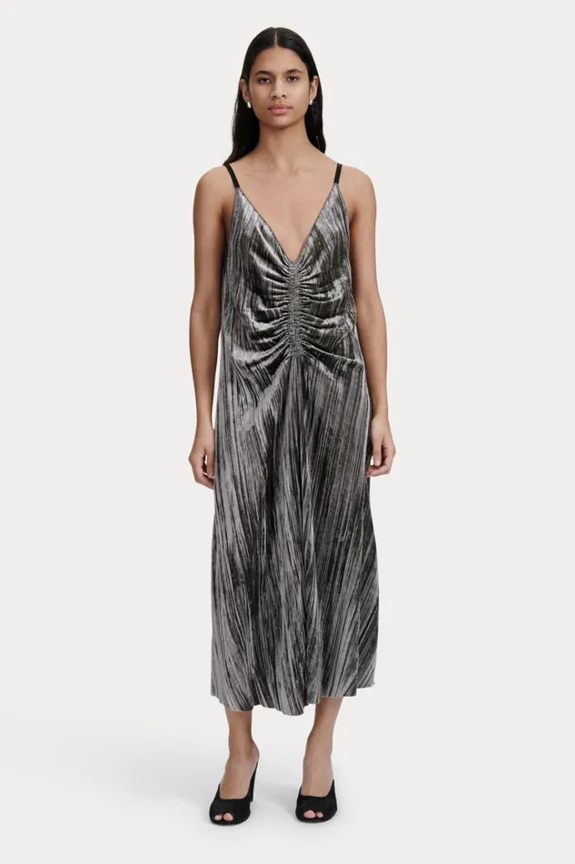 Rachel Comey Dresses Women Zimi Dress Gunmetal Rachel Comey Dresses Women Zimi Dress Gunmetal