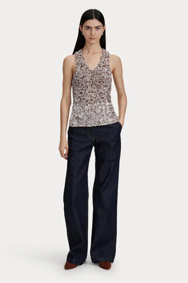 Rachel Comey Knits Women Milja Top Black Marled Rachel Comey Knits Women Milja Top Black Marled