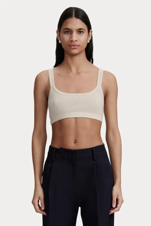 Rachel Comey Knits Women Sini Bra Top Cream Rachel Comey Knits Women Sini Bra Top Cream