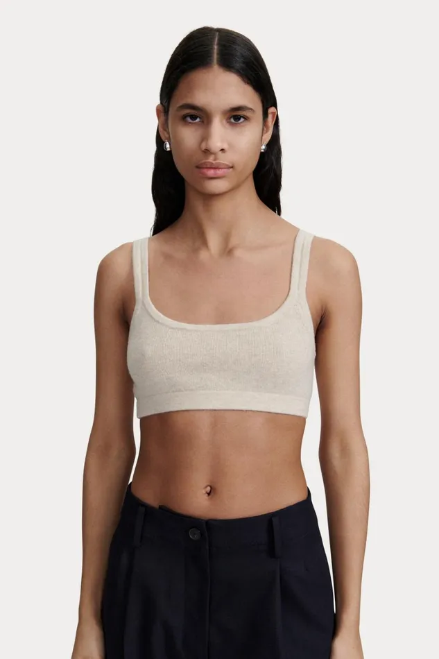 Rachel Comey Knits Women Sini Bra Top Cream Rachel Comey Knits Women Sini Bra Top Cream