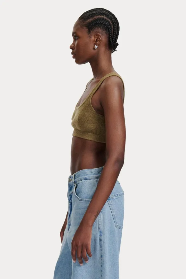 Rachel Comey Knits Women Sini Bra Top Cream Rachel Comey Knits Women Sini Bra Top Cream