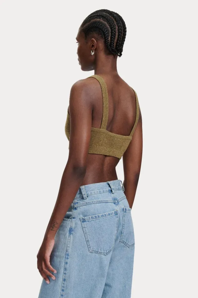 Rachel Comey Knits Women Sini Bra Top Cream Rachel Comey Knits Women Sini Bra Top Cream