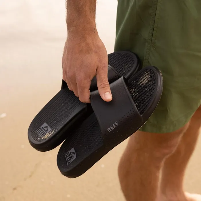 Reef Sandals Men Oasis Slide Black Reef Sandals Men Oasis Slide Black