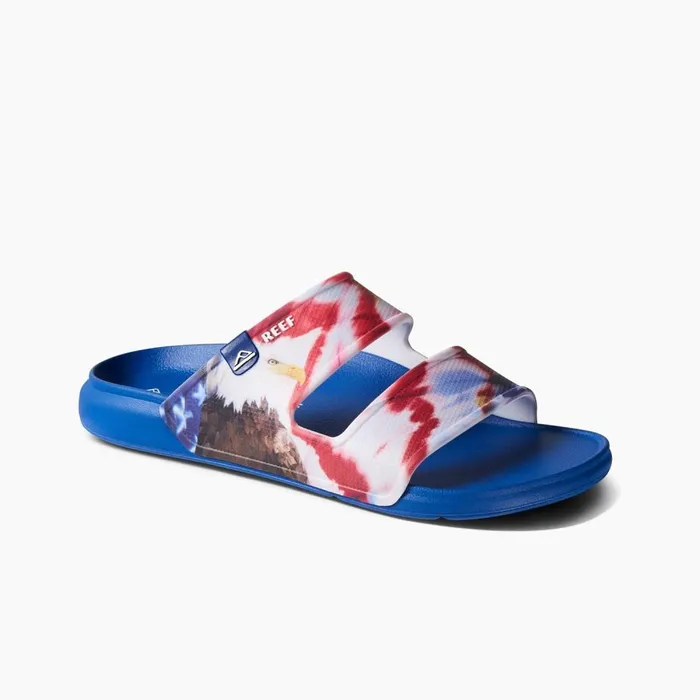 Reef Slides Men Oasis Double Up Red White And Blue Reef Slides Men Oasis Double Up Red White And Blue