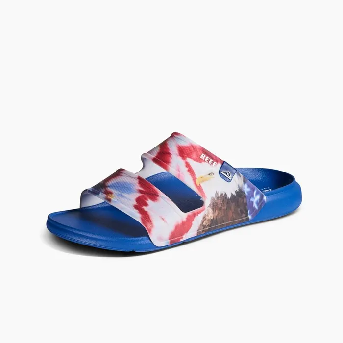 Reef Slides Men Oasis Double Up Red White And Blue Reef Slides Men Oasis Double Up Red White And Blue