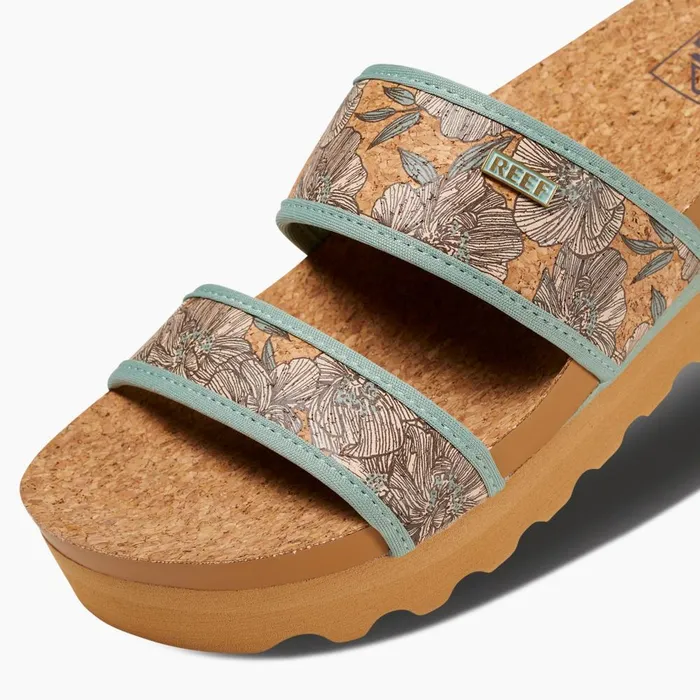 Reef Slides Women Cushion Vista Hi Frosty Cork Reef Slides Women Cushion Vista Hi Frosty Cork