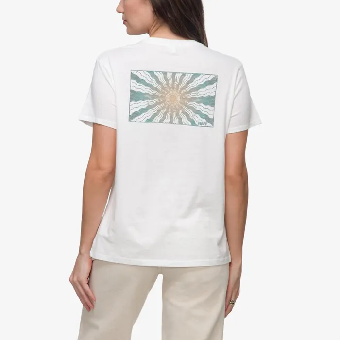 Reef TShirts Tanks and Dresses Women Ayesunrays Short Sleeve Tee Bright White Reef TShirts Tanks and Dresses Women Ayesunrays Short Sleeve Tee Bright White