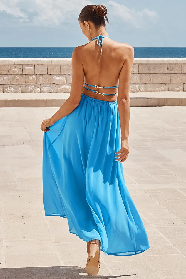 Runaway The Label Maxi Shop Palais Maxi Dress 8211 Cyan Runaway The Label Maxi Shop Palais Maxi Dress 8211 Cyan