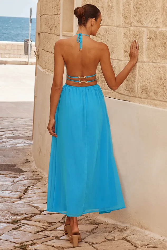 Runaway The Label Maxi Shop Palais Maxi Dress 8211 Cyan Runaway The Label Maxi Shop Palais Maxi Dress 8211 Cyan