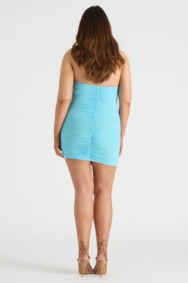 Runaway The Label Mini Shop THE MESH MINI DRESS 8211 AQUA Runaway The Label Mini Shop THE MESH MINI DRESS 8211 AQUA