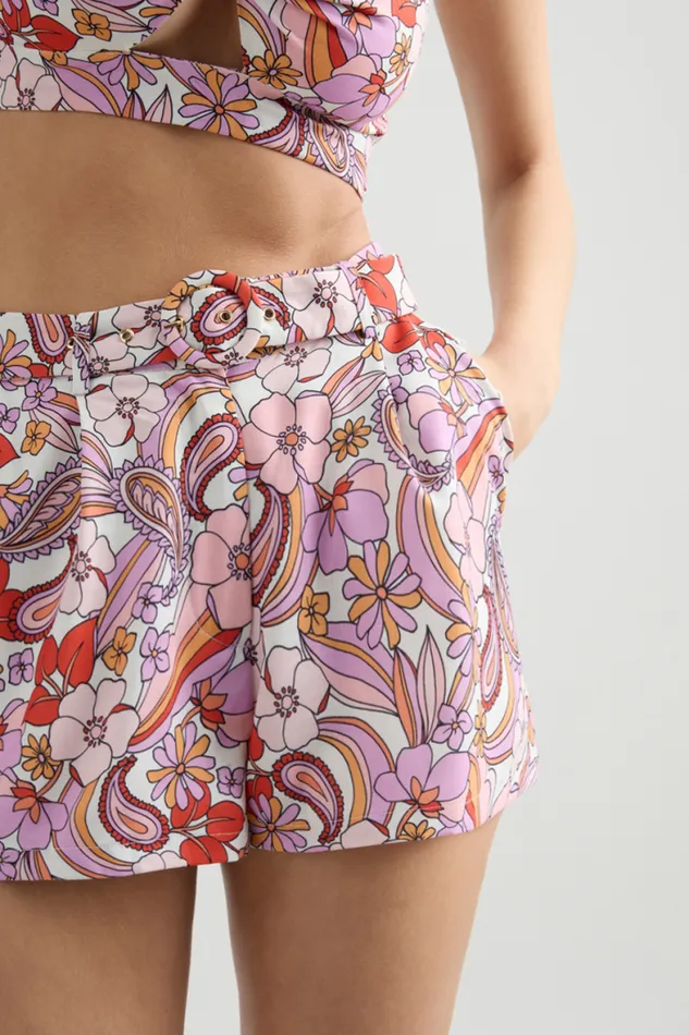 Runaway The Label Shorts Shop Marina Short 8211 Lilac Floral Runaway The Label Shorts Shop Marina Short 8211 Lilac Floral