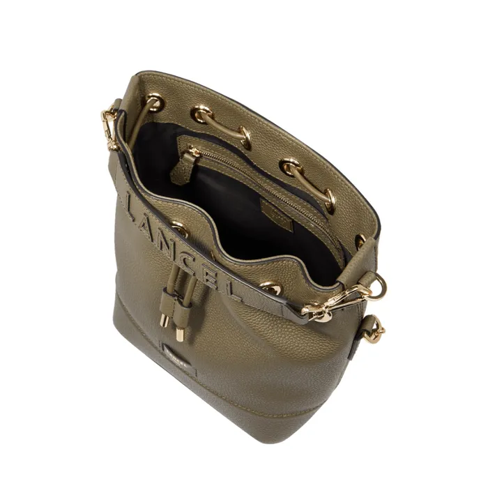 S Bucket Bag Dark Khaki Women Lancel Bucket Bags S Bucket Bag Dark Khaki Women Lancel Bucket Bags