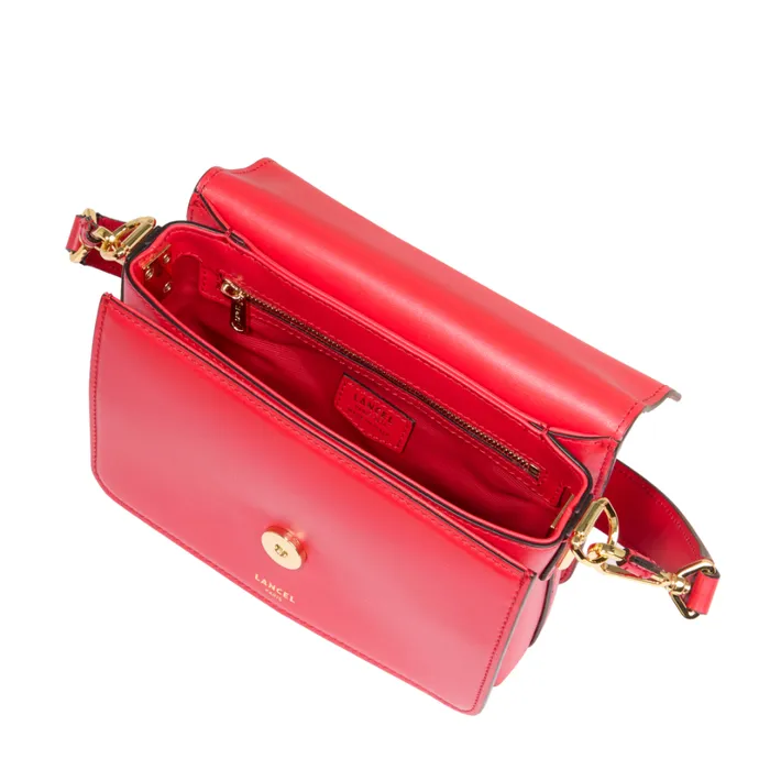S Flap Bag Kiss Red Women Lancel Cross Body Bags S Flap Bag Kiss Red Women Lancel Cross Body Bags