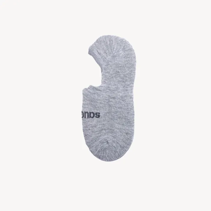 Saucony Socks WomenMen Cushioned Invisible Liner 8Pack Whitegrey