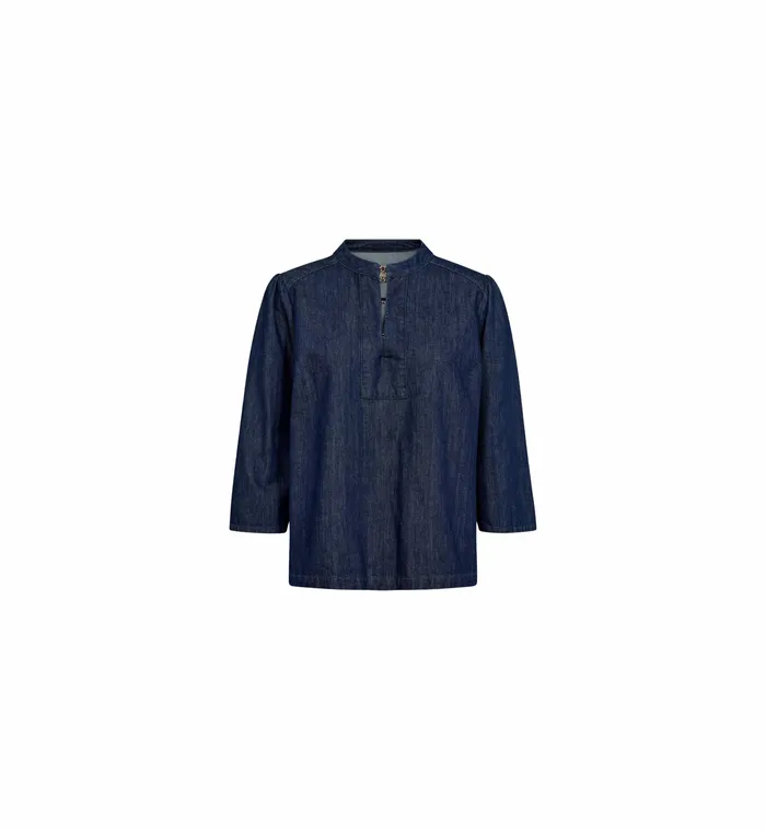 Shirts MMBani Denim Shirt Dark Blue 8211 MOS MOSH Women Shirts MMBani Denim Shirt Dark Blue 8211 MOS MOSH Women