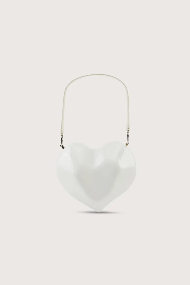 Shop Simon Miller MINI BAGS Molded Heart Bag Macadamia